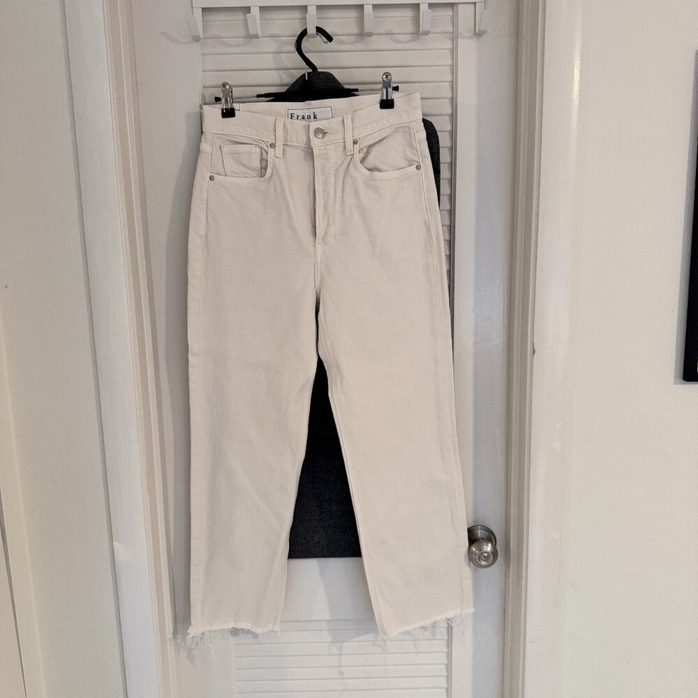 Frank & Eileen Cream High Rise Jeans
